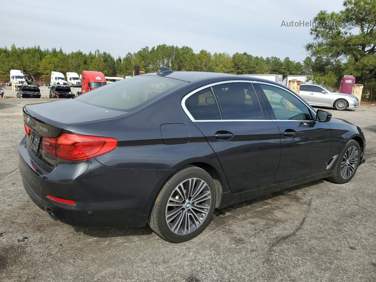 2019 Bmw 530 Xi Black vin: WBAJA7C52KWW17320