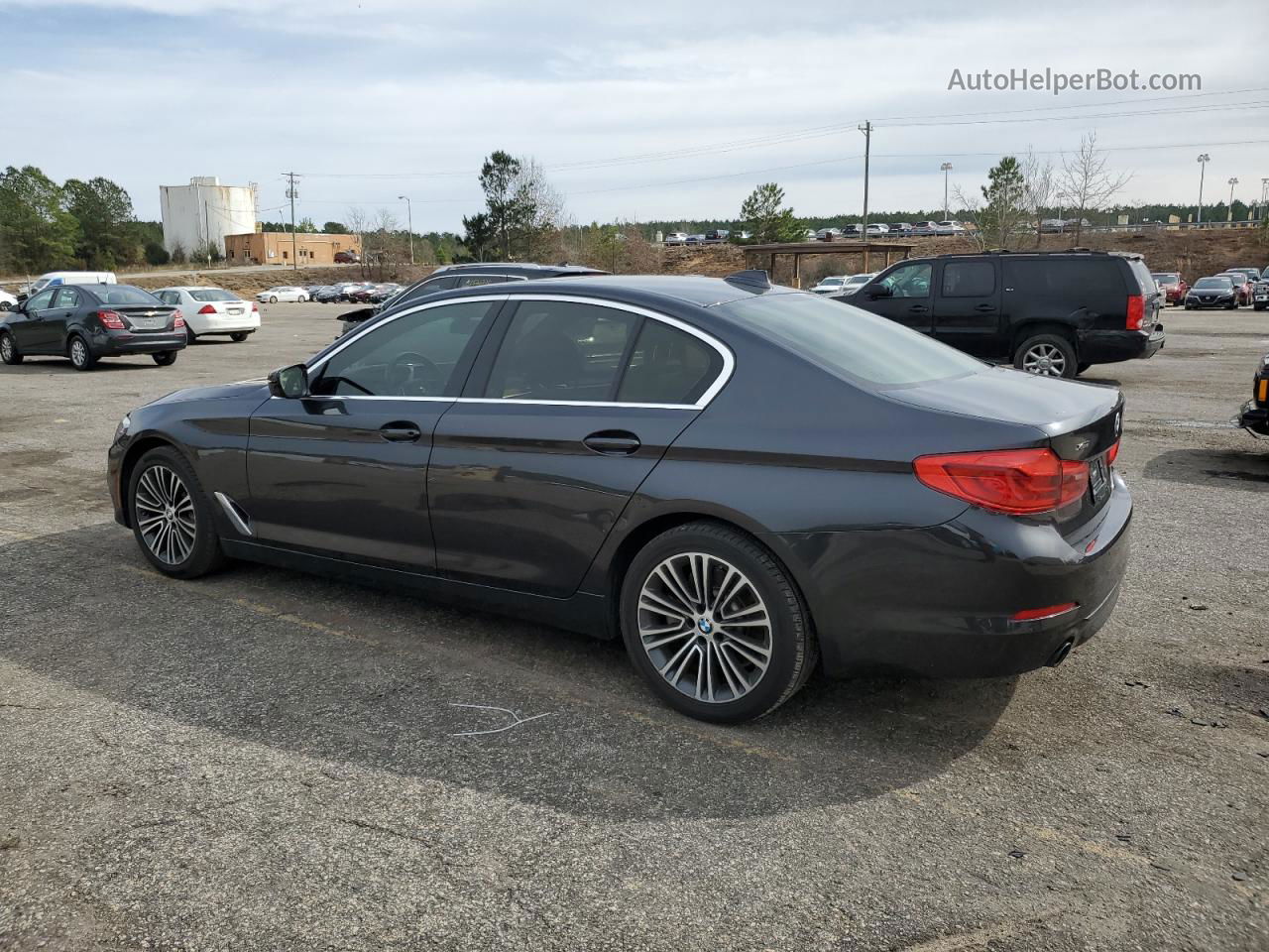 2019 Bmw 530 Xi Черный vin: WBAJA7C52KWW17320