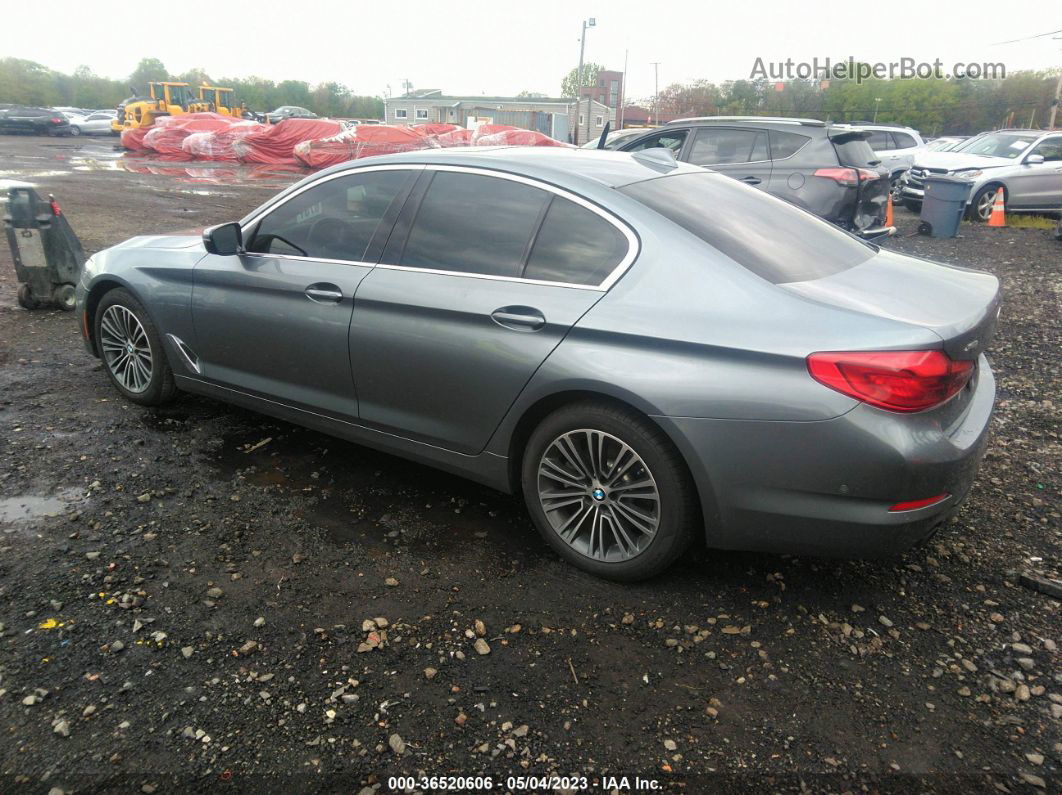 2019 Bmw 5 Series 530i Xdrive Gray vin: WBAJA7C53KWC77596