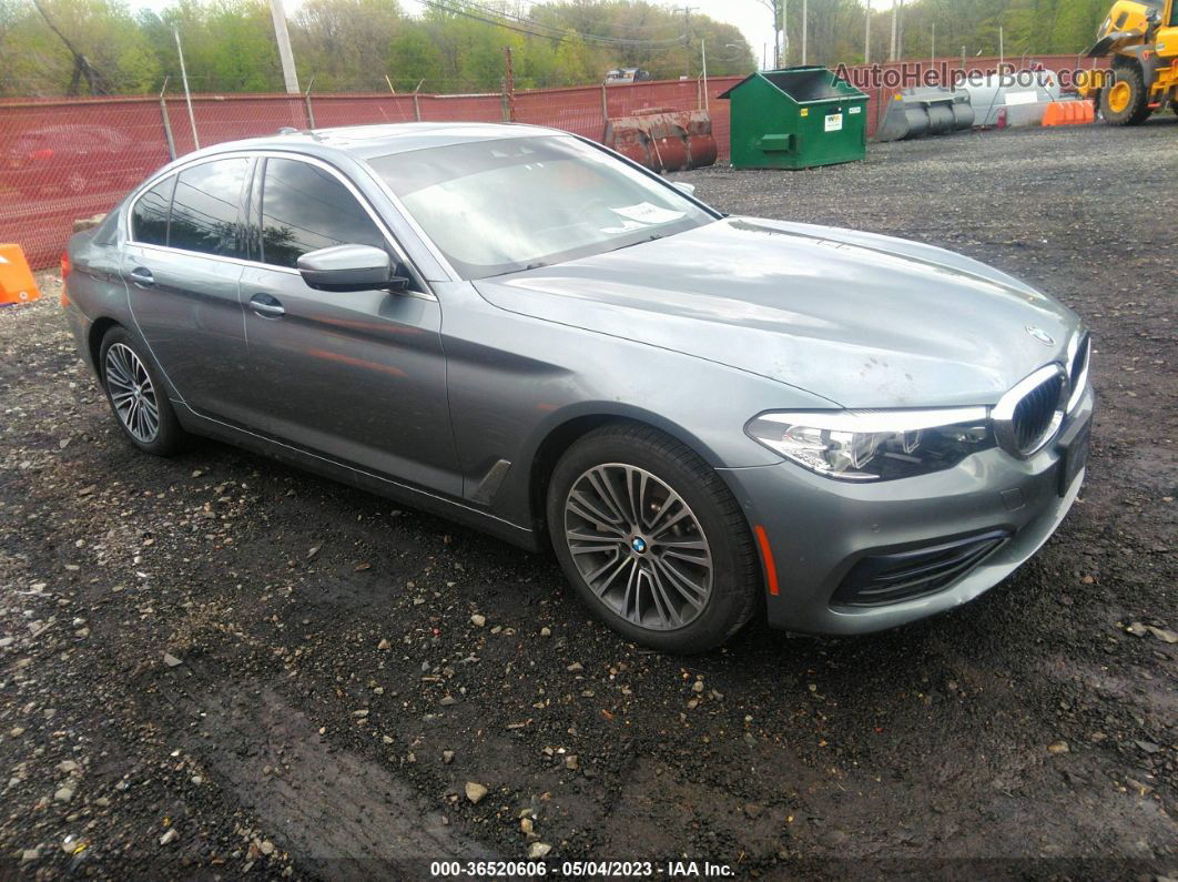 2019 Bmw 5 Series 530i Xdrive Gray vin: WBAJA7C53KWC77596