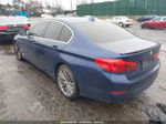 2019 Bmw 530i Xdrive Синий vin: WBAJA7C53KWC78036