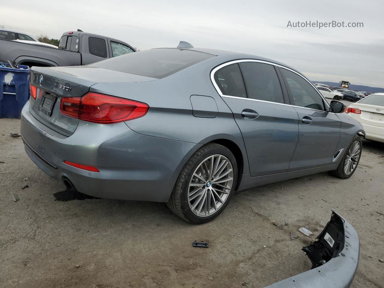 2019 Bmw 530 Xi Синий vin: WBAJA7C53KWW25328