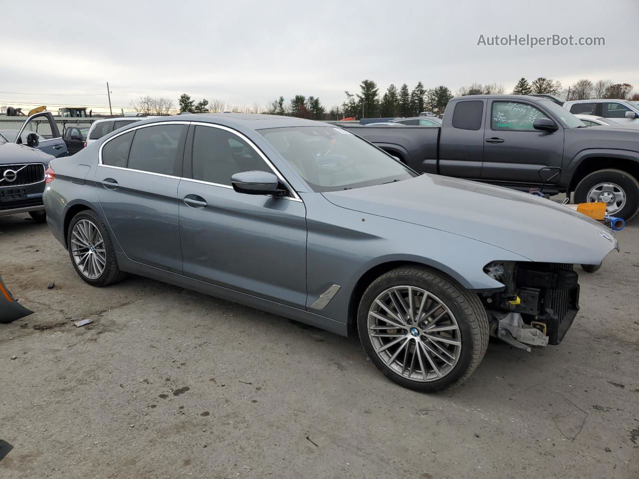 2019 Bmw 530 Xi Blue vin: WBAJA7C53KWW25328