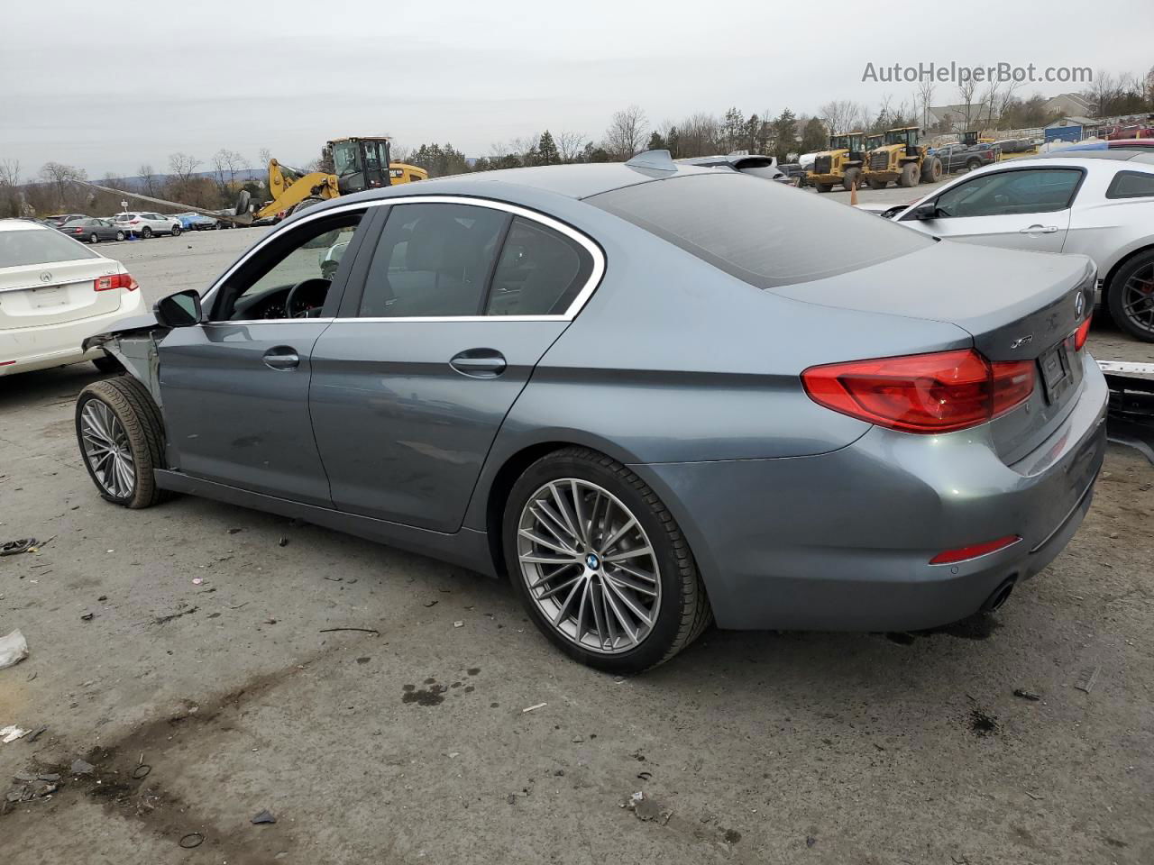 2019 Bmw 530 Xi Blue vin: WBAJA7C53KWW25328