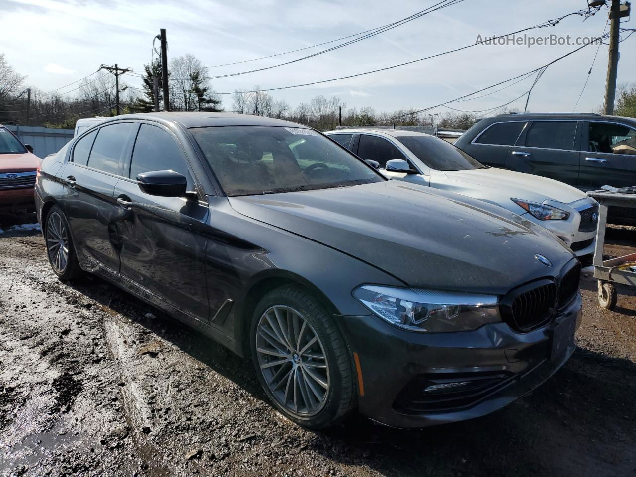 2018 Bmw 530 Xi Black vin: WBAJA7C54JG907888