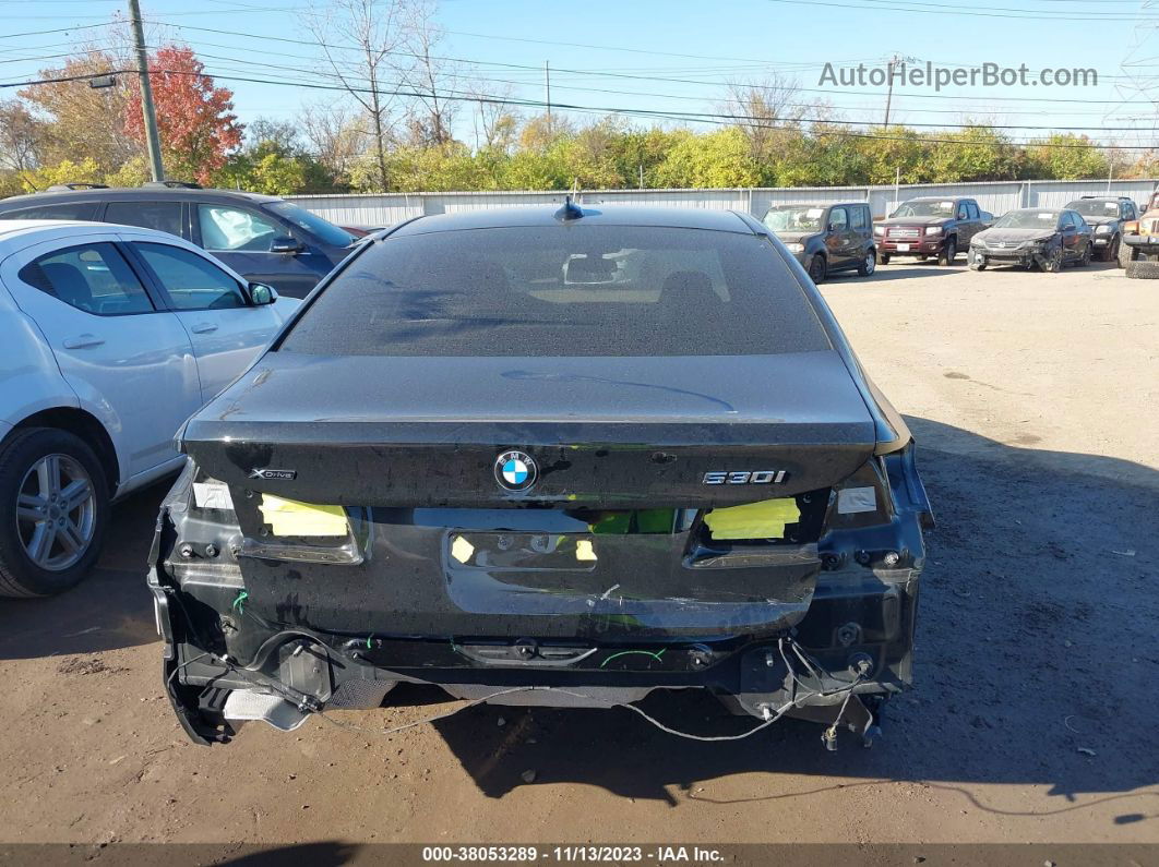 2019 Bmw 530i Xdrive Black vin: WBAJA7C54KG910114