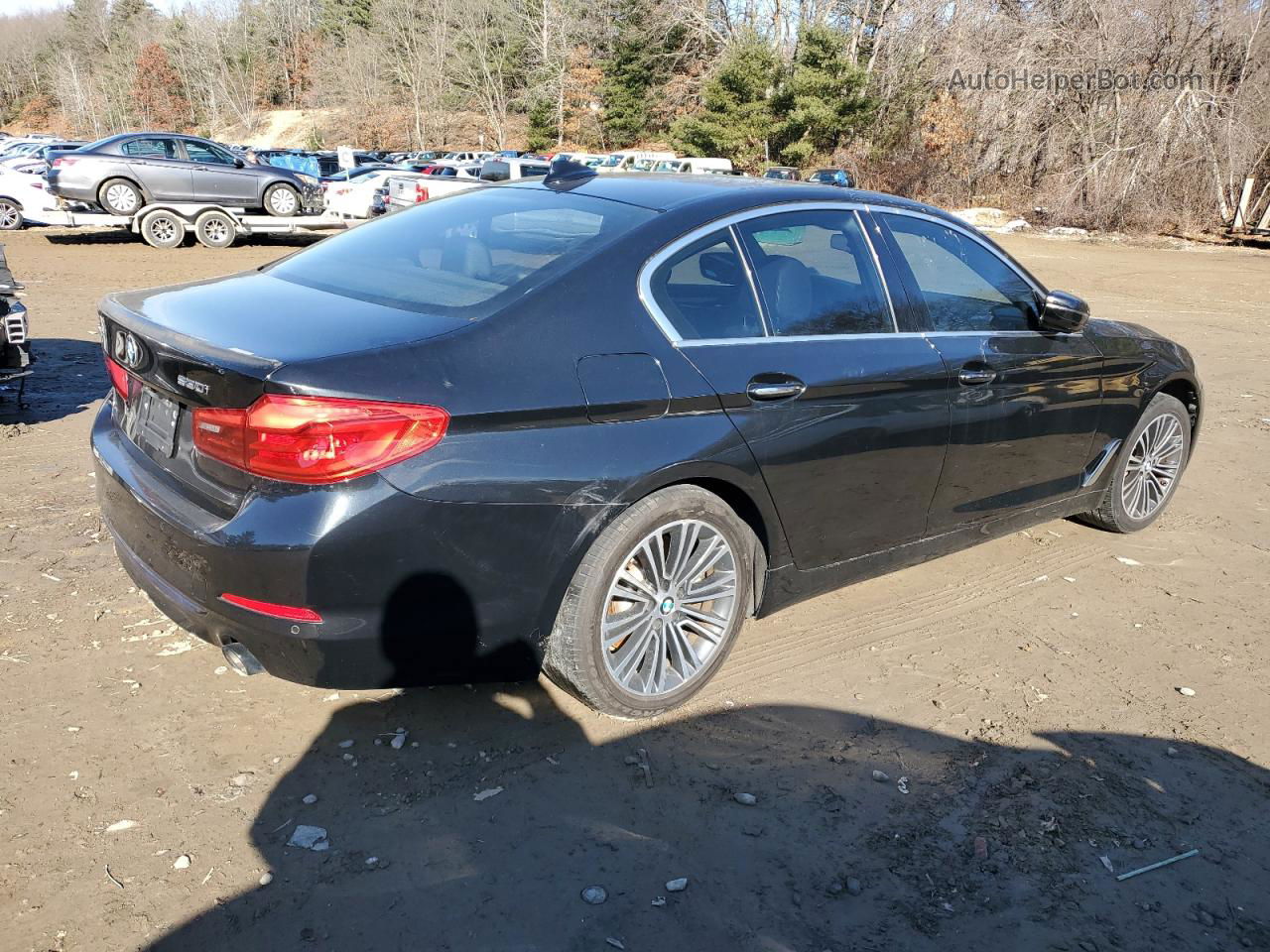 2018 Bmw 530 Xi Черный vin: WBAJA7C55JWA71582