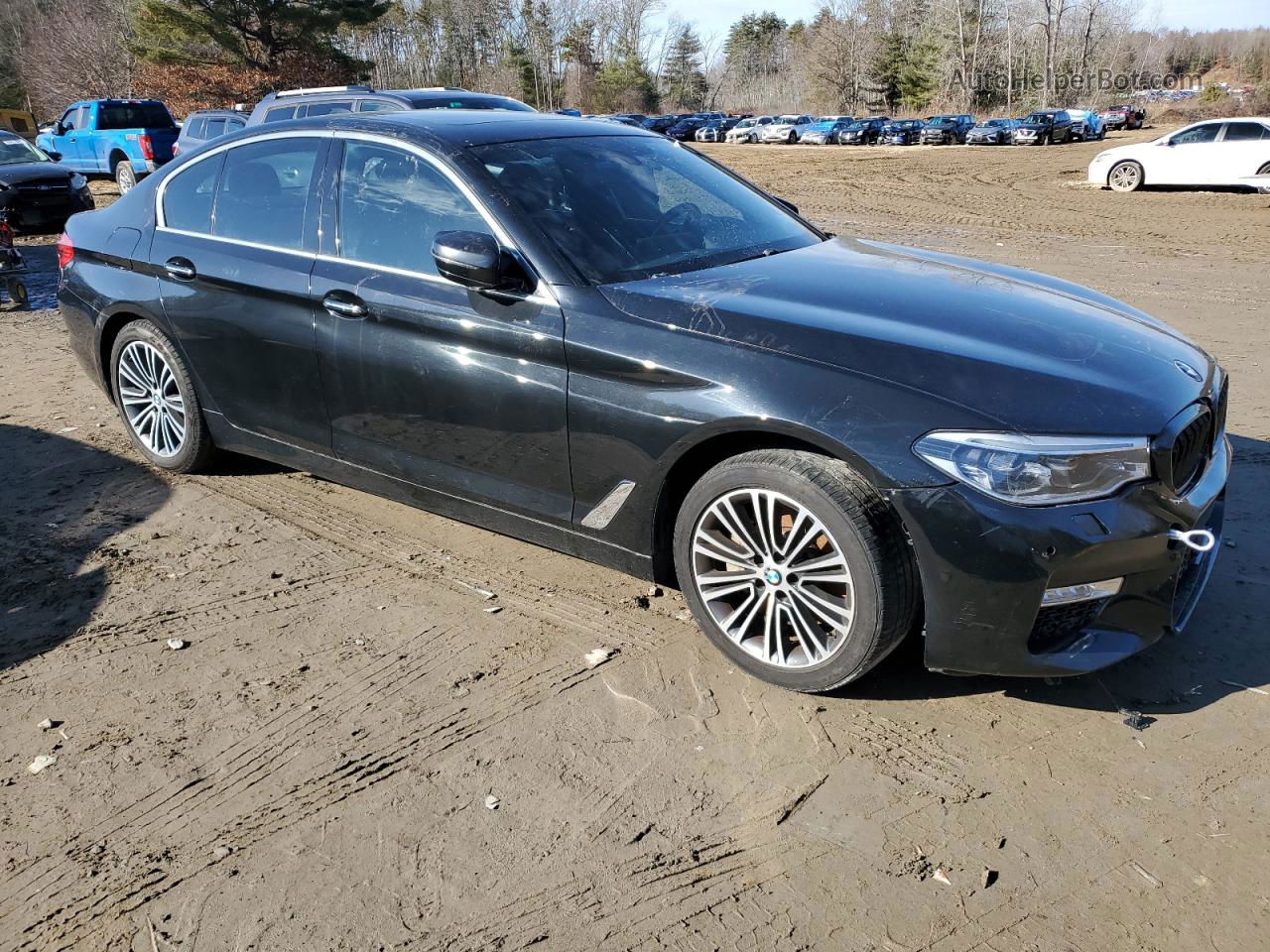 2018 Bmw 530 Xi Черный vin: WBAJA7C55JWA71582