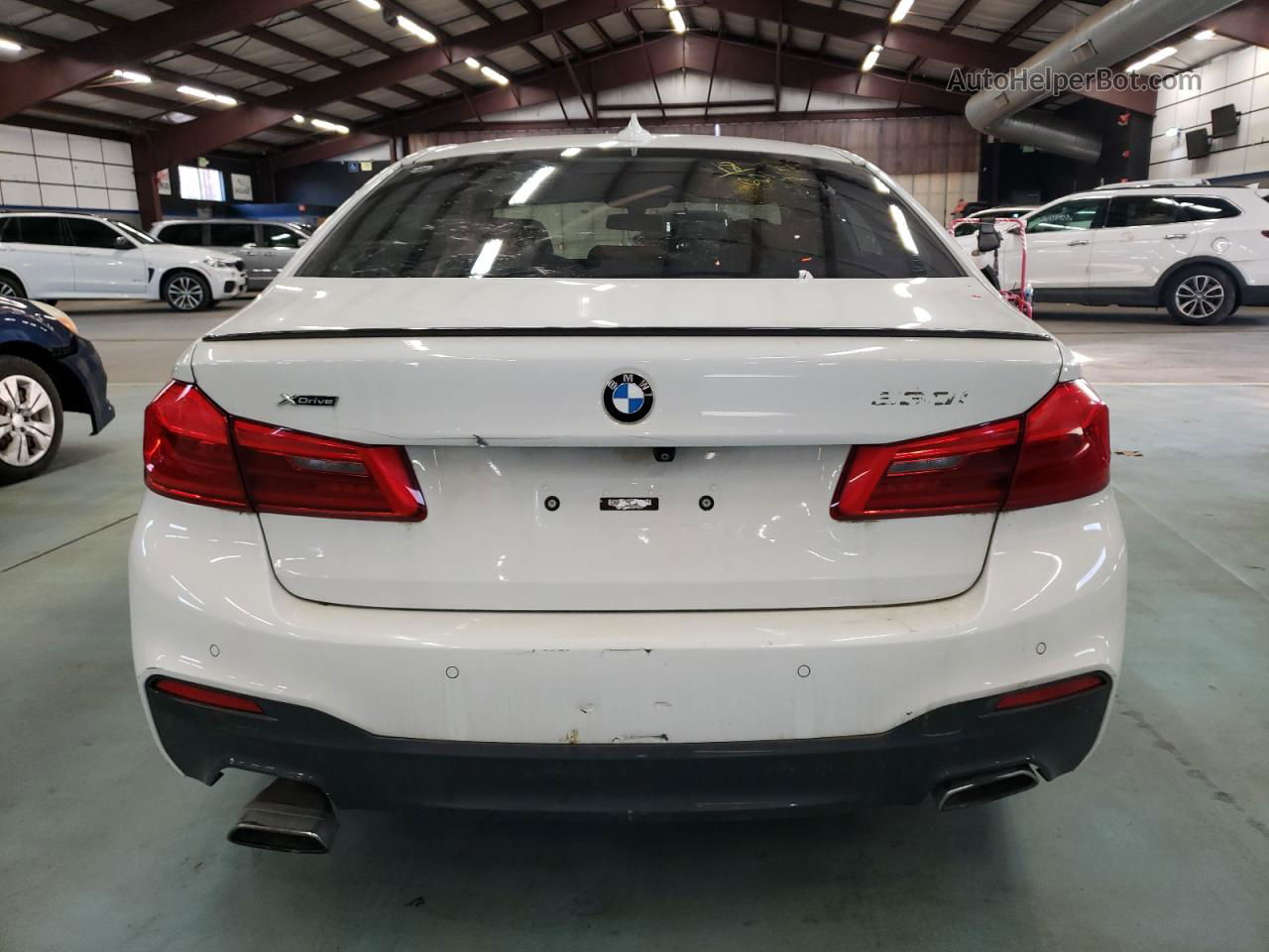 2018 Bmw 530 Xi White vin: WBAJA7C55JWA73705