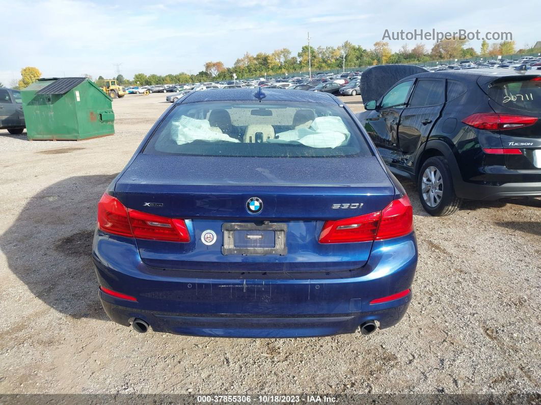 2019 Bmw 530i Xdrive Blue vin: WBAJA7C55KWC77440