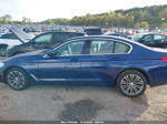 2019 Bmw 530i Xdrive Blue vin: WBAJA7C55KWC77440