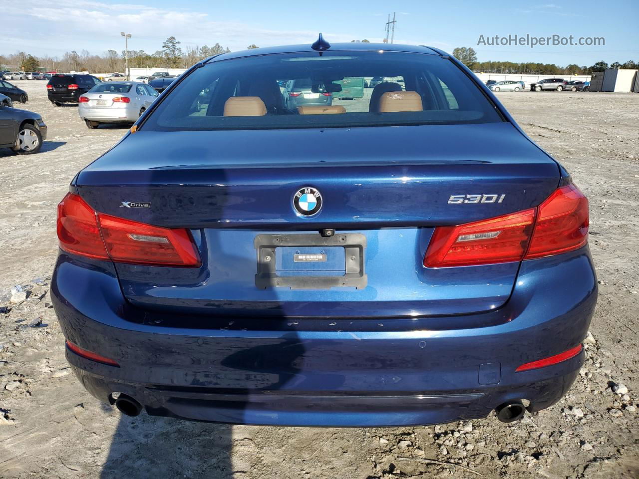 2019 Bmw 530 Xi Blue vin: WBAJA7C55KWW41899