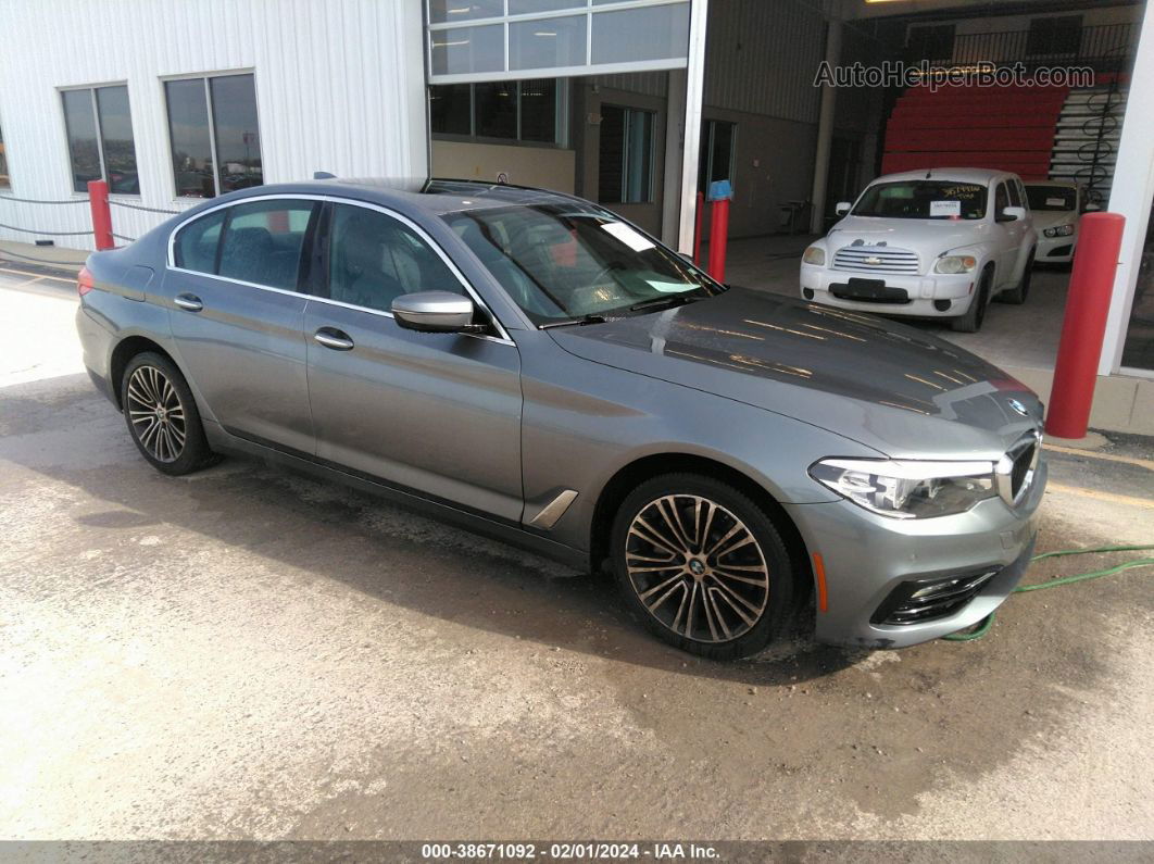 2018 Bmw 530i Xdrive Gray vin: WBAJA7C56JWA72403