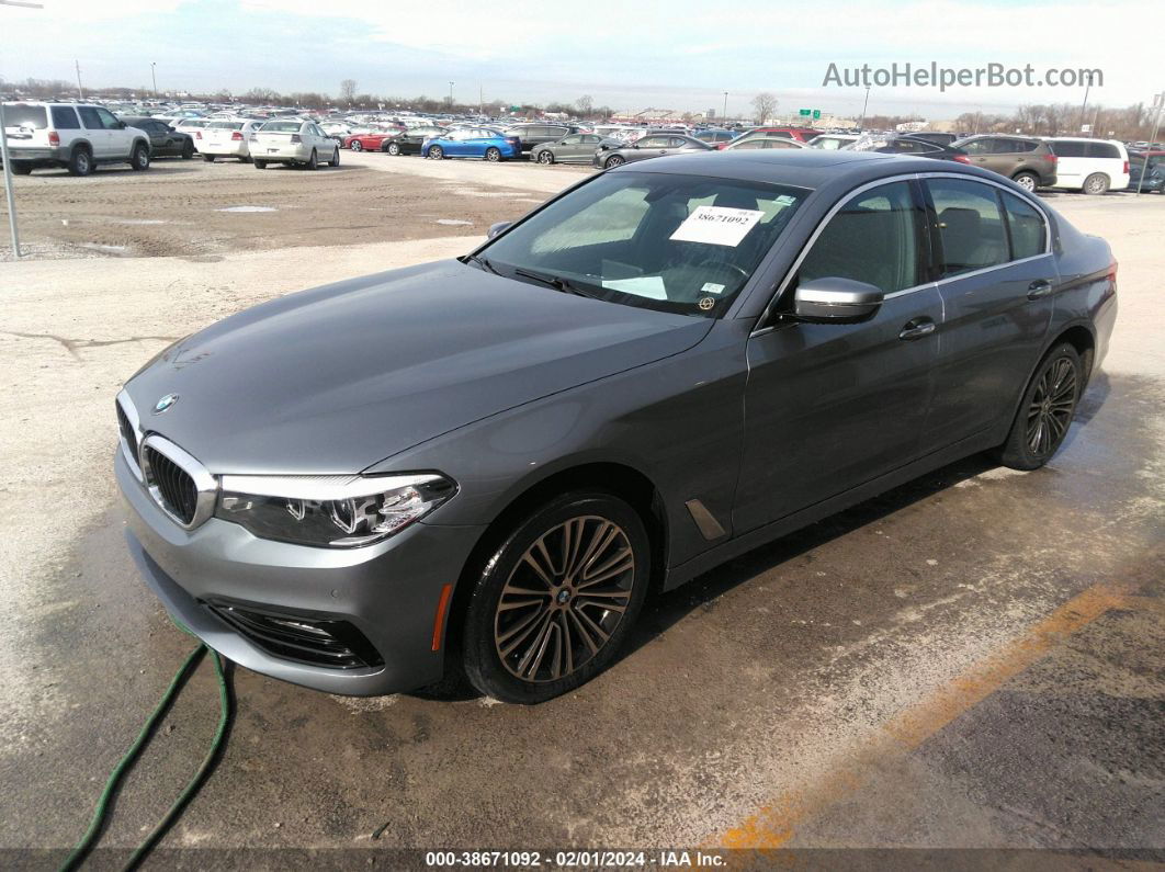 2018 Bmw 530i Xdrive Gray vin: WBAJA7C56JWA72403