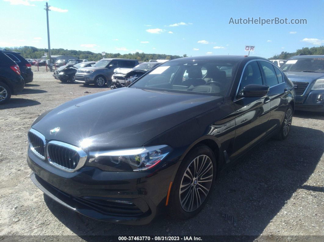 2018 Bmw 5 Series 530i Xdrive Black vin: WBAJA7C56JWA72952