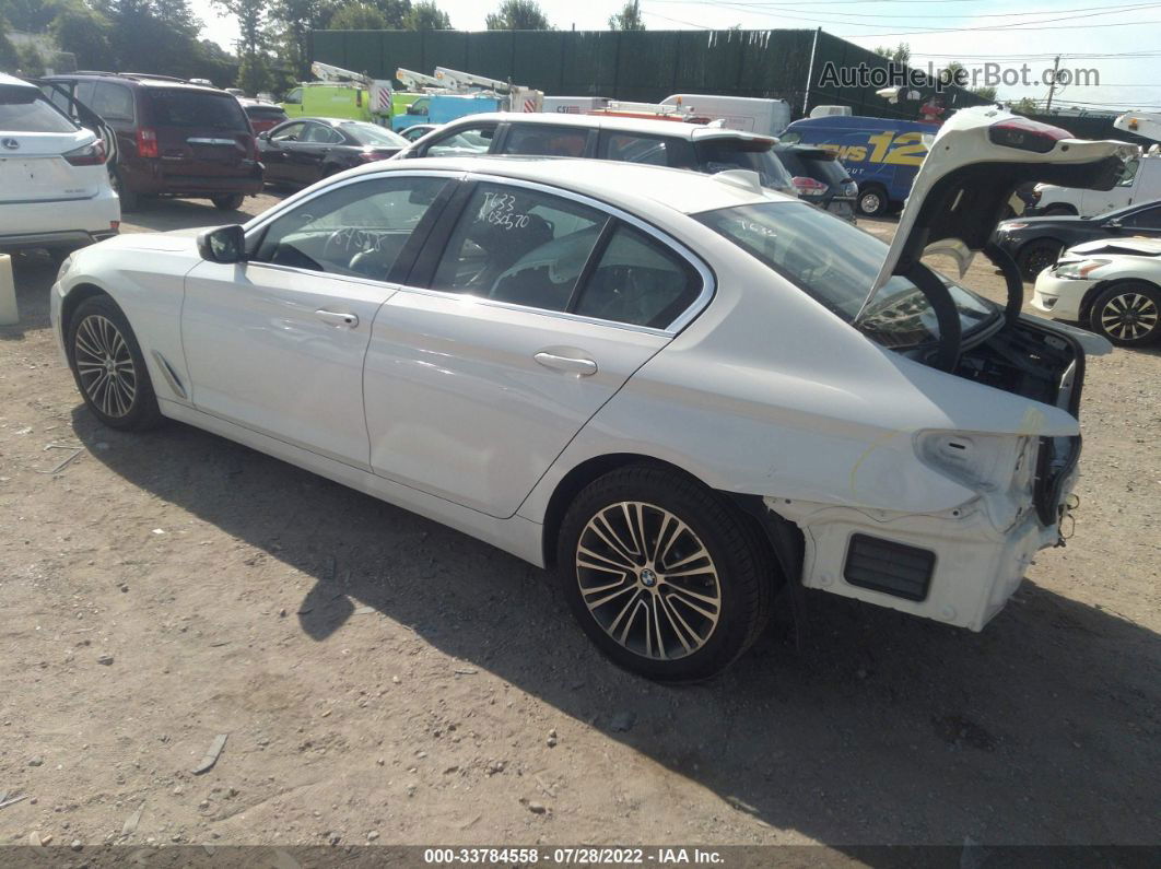 2019 Bmw 5 Series 530i Xdrive White vin: WBAJA7C56KG911040