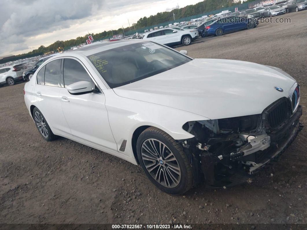 2019 Bmw 530i Xdrive White vin: WBAJA7C56KWW06370