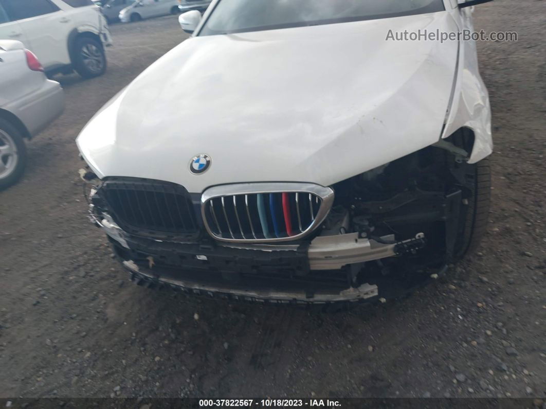 2019 Bmw 530i Xdrive White vin: WBAJA7C56KWW06370