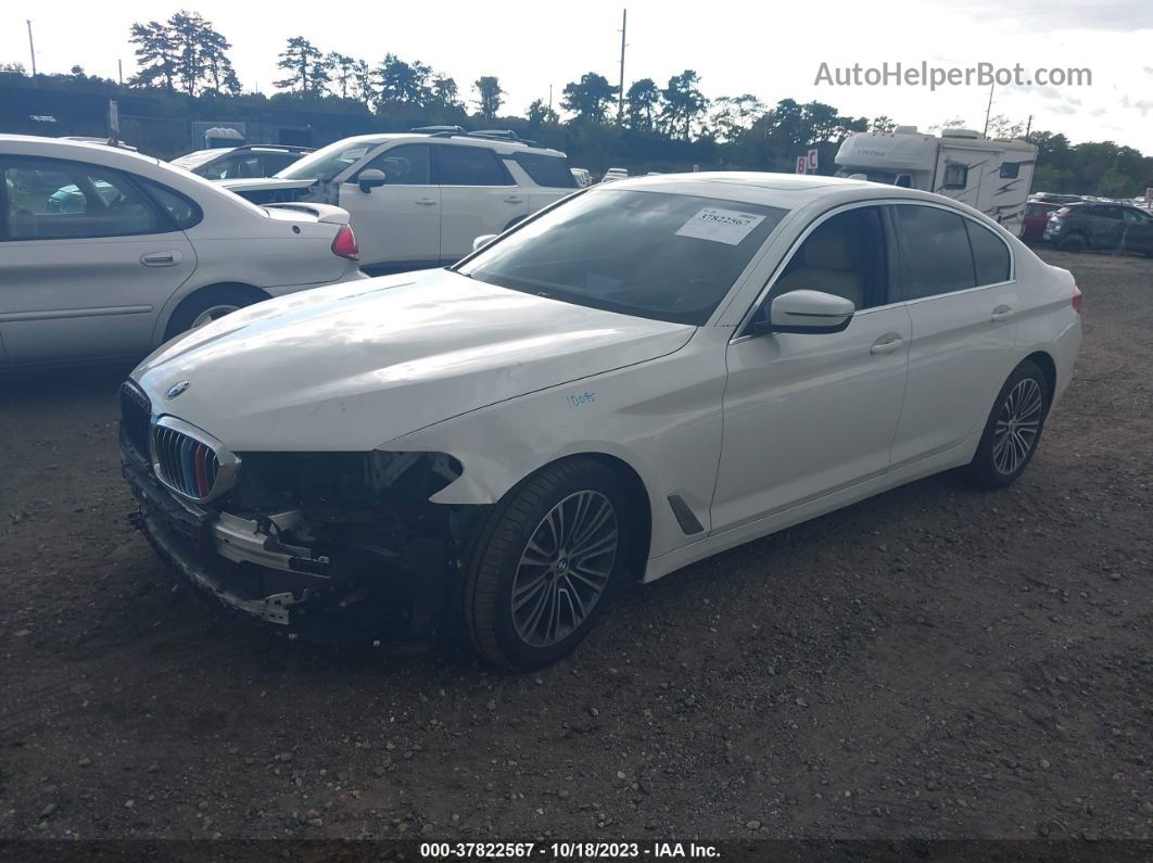 2019 Bmw 530i Xdrive White vin: WBAJA7C56KWW06370