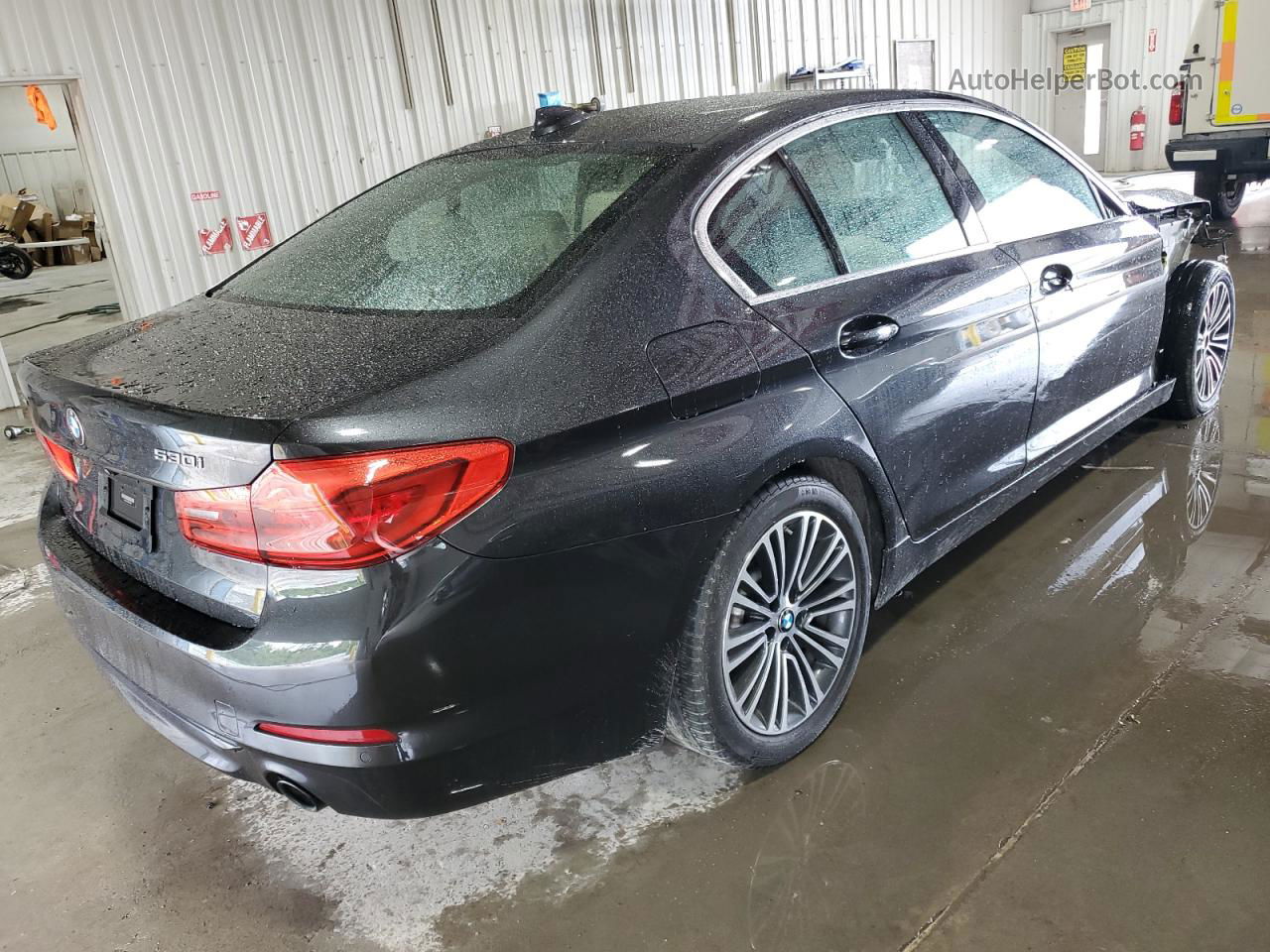 2019 Bmw 530 Xi Black vin: WBAJA7C56KWW40440