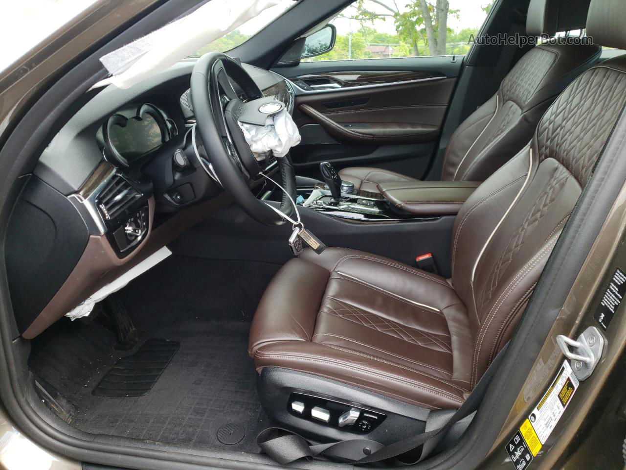 2019 Bmw 530 Xi Brown vin: WBAJA7C57KWW06507