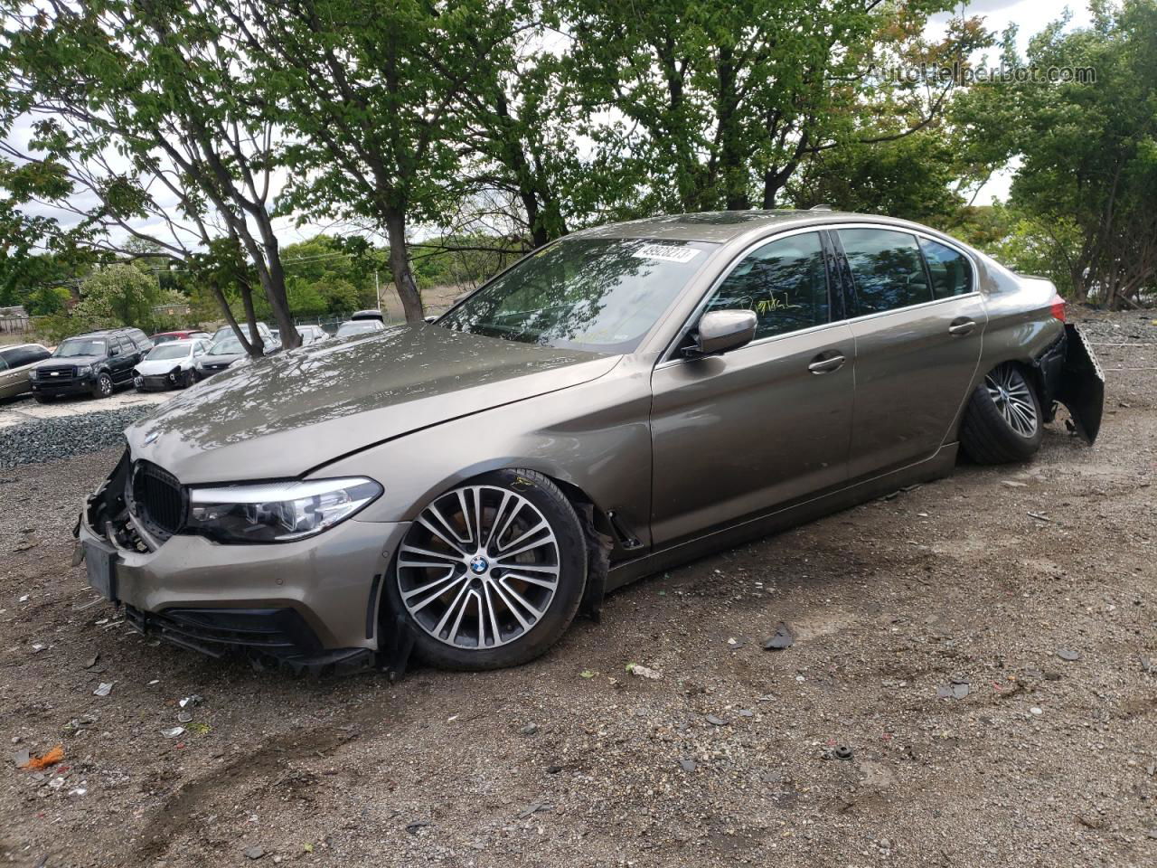 2019 Bmw 530 Xi Brown vin: WBAJA7C57KWW06507