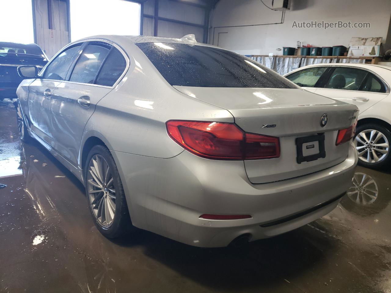 2019 Bmw 530 Xi Silver vin: WBAJA7C57KWW47848