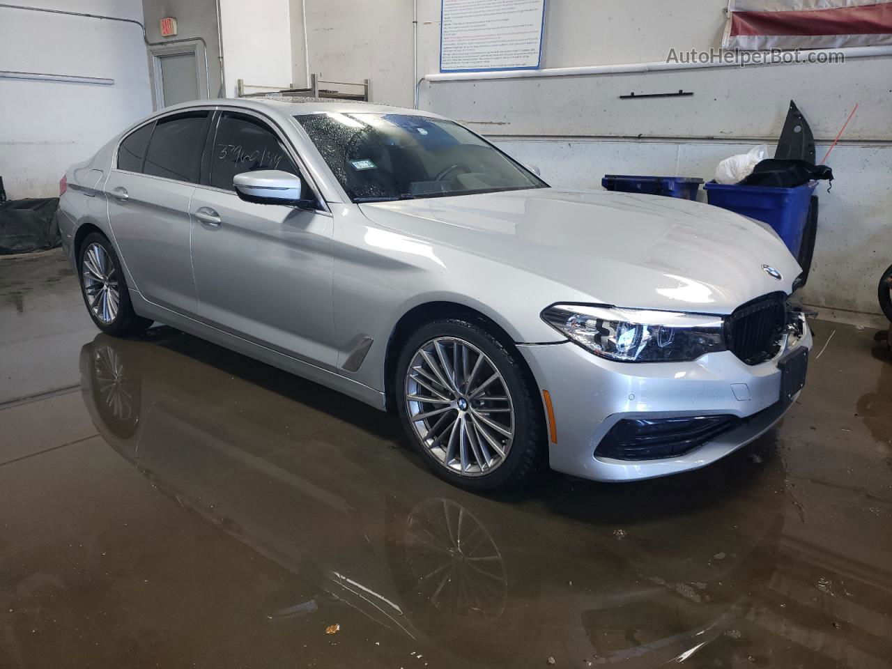 2019 Bmw 530 Xi Silver vin: WBAJA7C57KWW47848