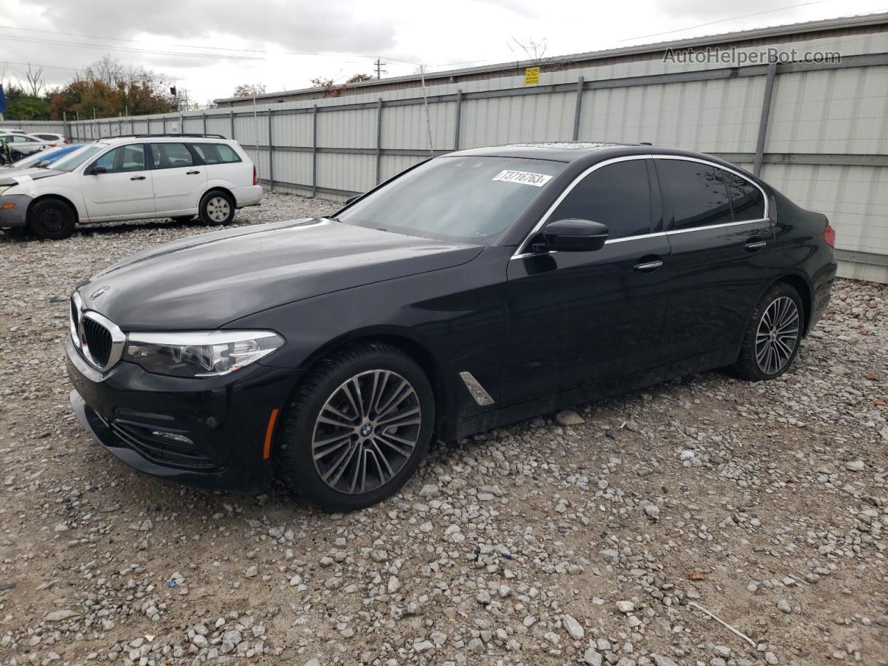 2018 Bmw 530 Xi Black vin: WBAJA7C59JG908678