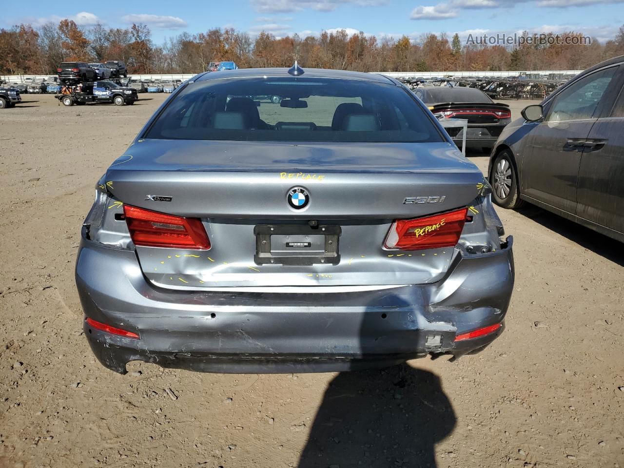 2019 Bmw 530 Xi Gray vin: WBAJA7C59KG909654