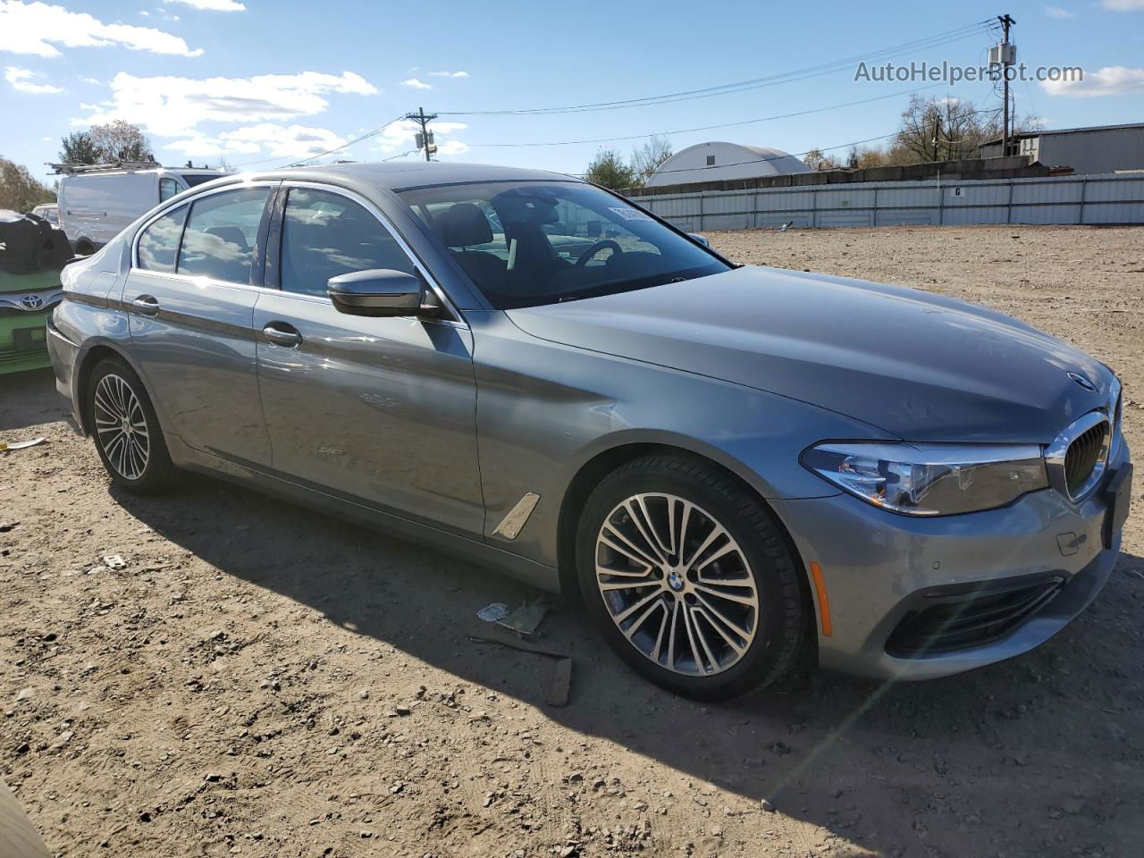 2019 Bmw 530 Xi Gray vin: WBAJA7C59KG909654