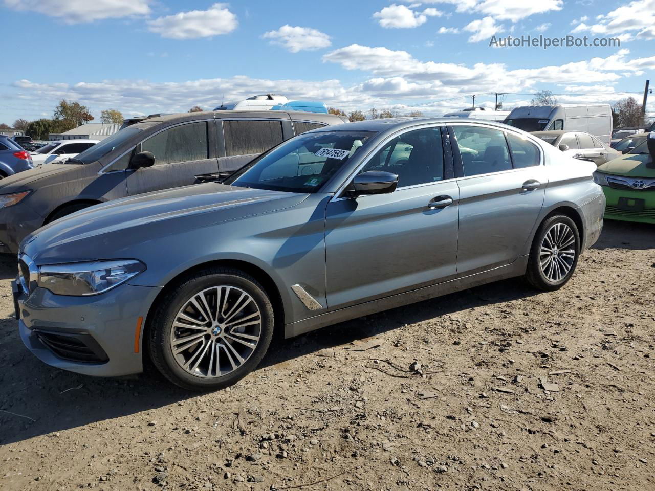 2019 Bmw 530 Xi Gray vin: WBAJA7C59KG909654