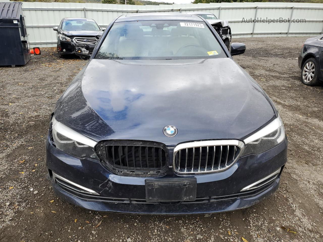 2019 Bmw 530 Xi Blue vin: WBAJA7C59KWW10459