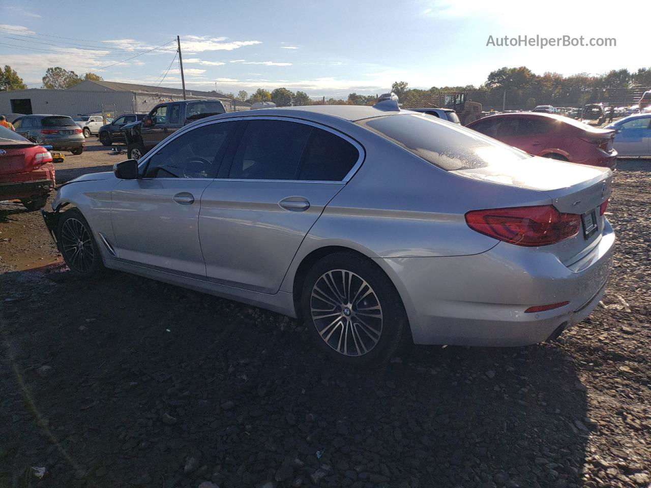 2019 Bmw 530 Xi Silver vin: WBAJA7C59KWW31439