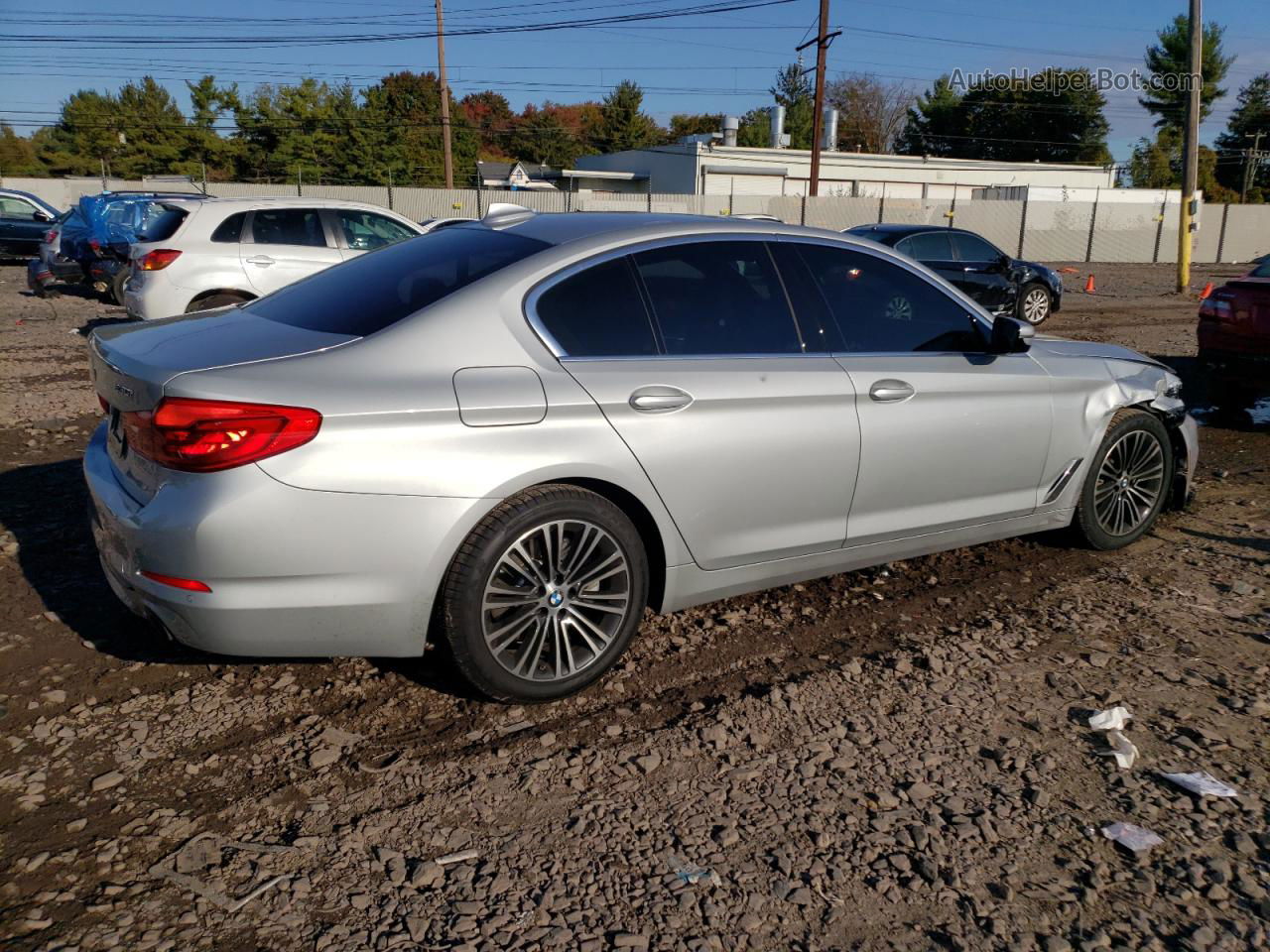 2019 Bmw 530 Xi Silver vin: WBAJA7C59KWW31439