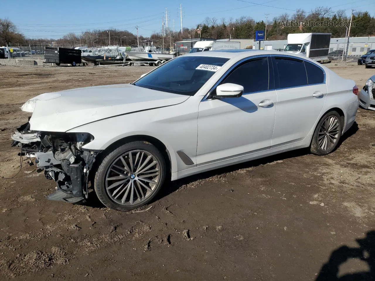 2019 Bmw 530 Xi White vin: WBAJA7C59KWW31506