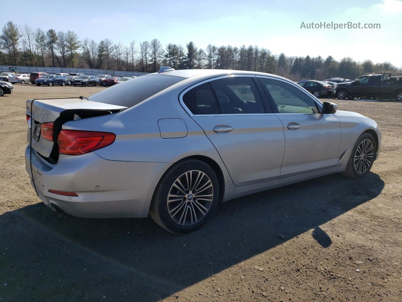 2018 Bmw 530 Xi Серебряный vin: WBAJA7C5XJWA71769