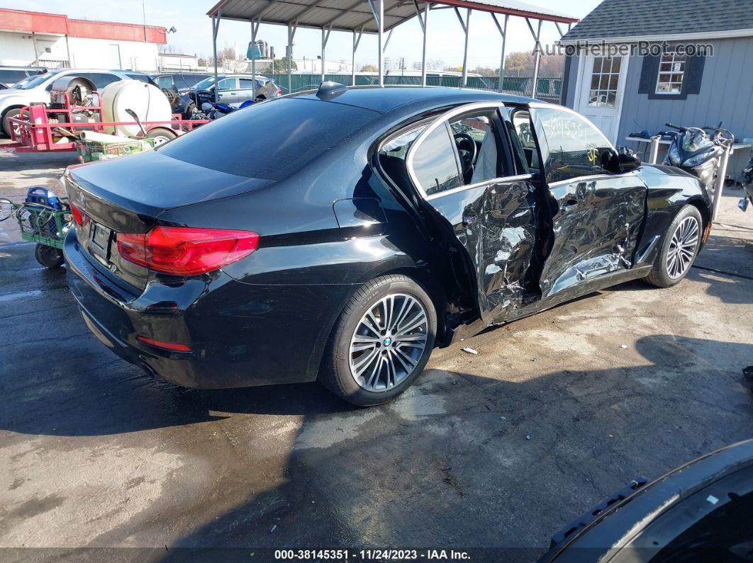 2018 Bmw 530i Xdrive Black vin: WBAJA7C5XJWC75312