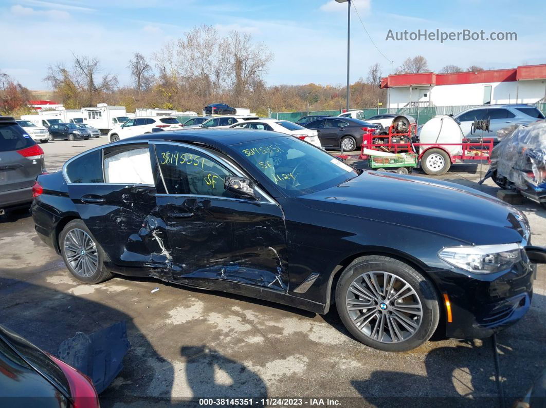 2018 Bmw 530i Xdrive Black vin: WBAJA7C5XJWC75312