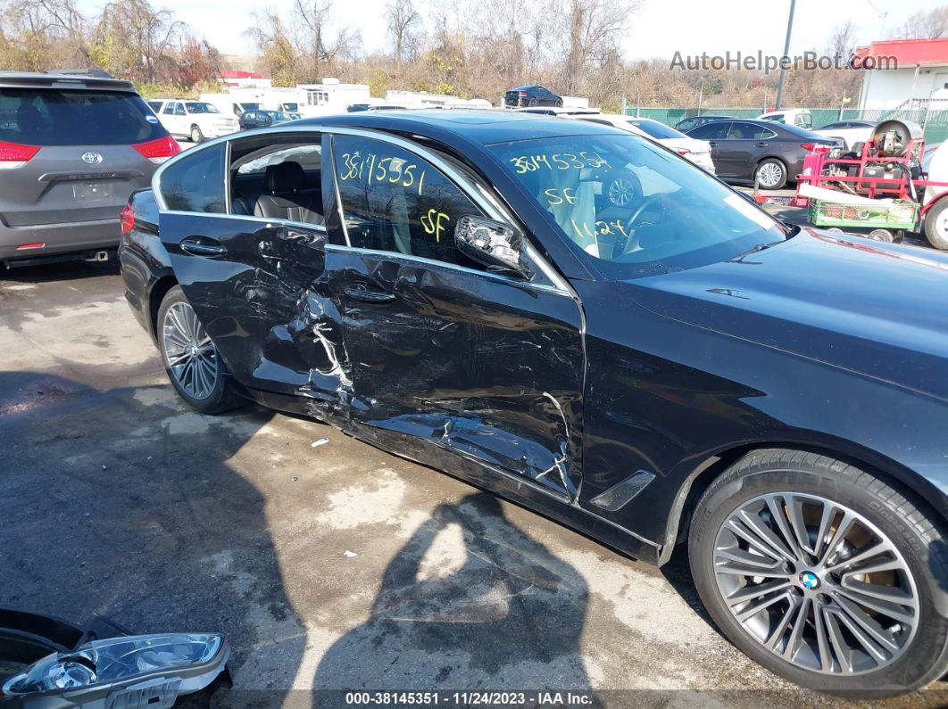 2018 Bmw 530i Xdrive Black vin: WBAJA7C5XJWC75312