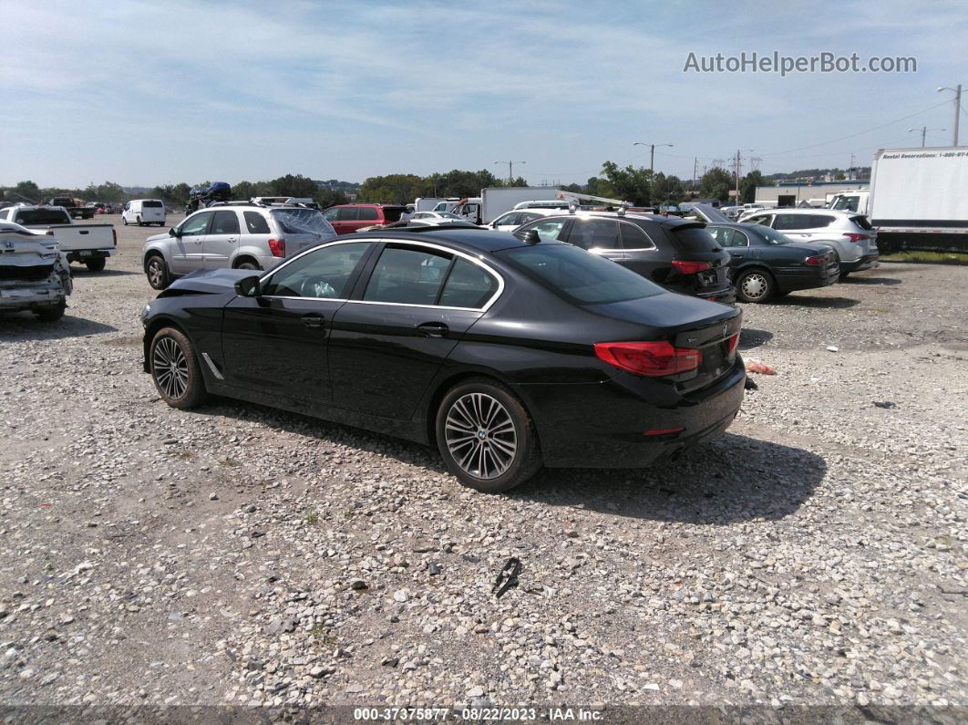 2019 Bmw 5 Series 530i Xdrive Black vin: WBAJA7C5XKWW08686