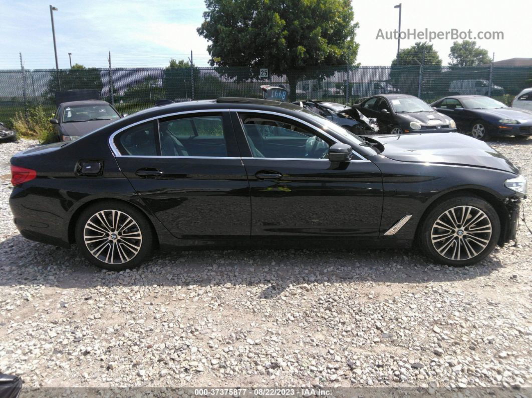 2019 Bmw 5 Series 530i Xdrive Black vin: WBAJA7C5XKWW08686