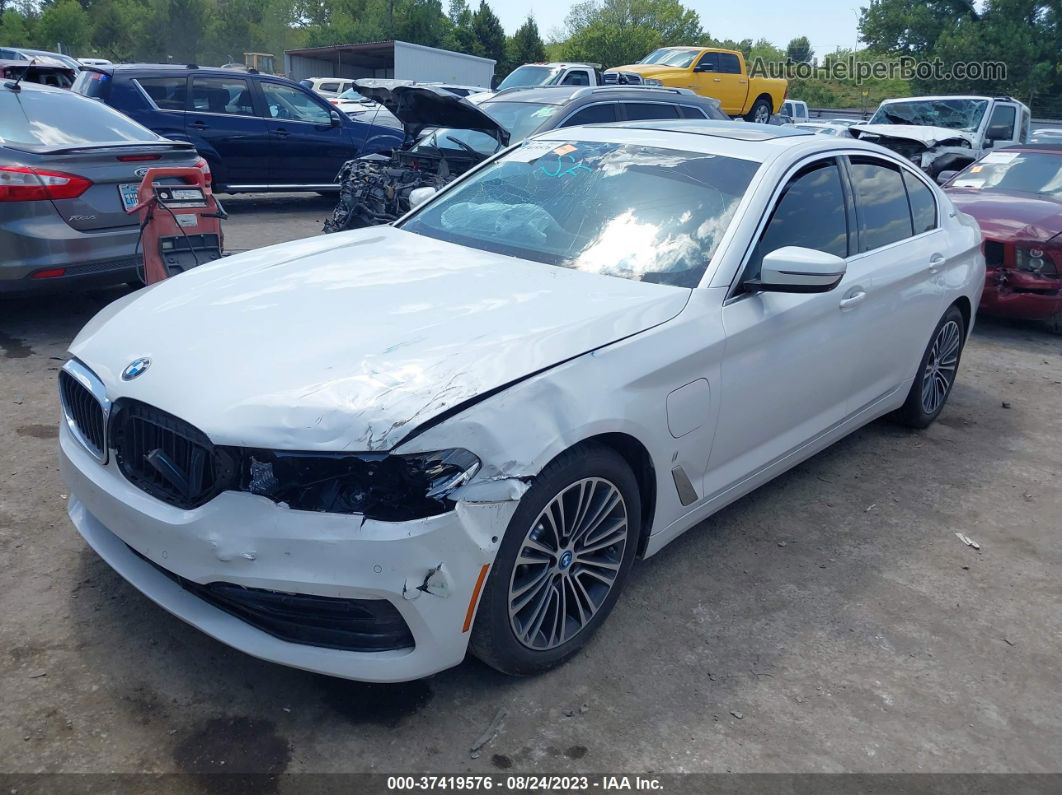 2019 Bmw 530e Iperformance White vin: WBAJA9C51KB389412