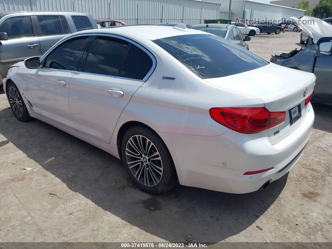 2019 Bmw 530e Iperformance White vin: WBAJA9C51KB389412