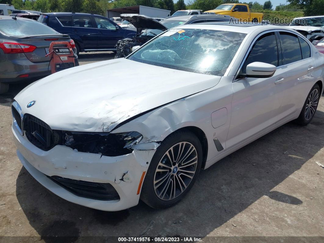 2019 Bmw 530e Iperformance White vin: WBAJA9C51KB389412