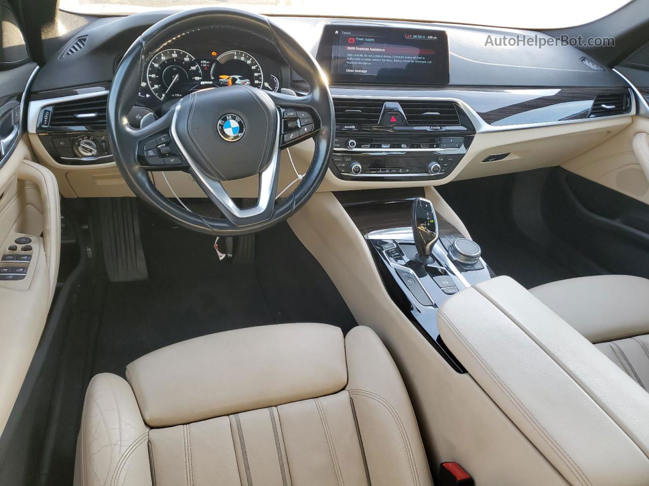 2018 Bmw 530e  Синий vin: WBAJA9C52JB032996