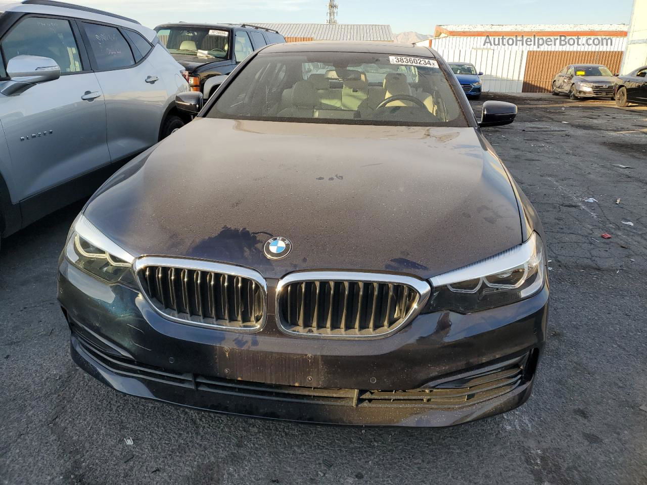 2018 Bmw 530e  Синий vin: WBAJA9C52JB032996