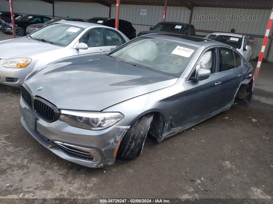 2018 Bmw 530e Iperformance Gray vin: WBAJA9C52JB251814