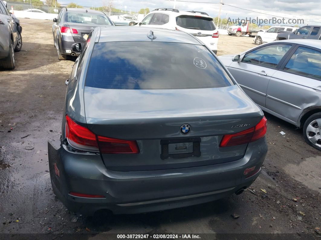 2018 Bmw 530e Iperformance Gray vin: WBAJA9C52JB251814