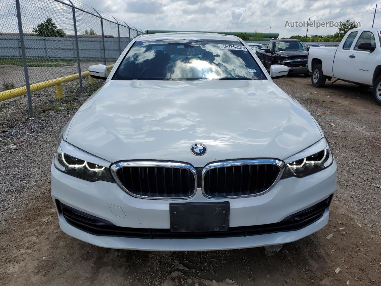 2018 Bmw 530e  White vin: WBAJA9C53JB249294